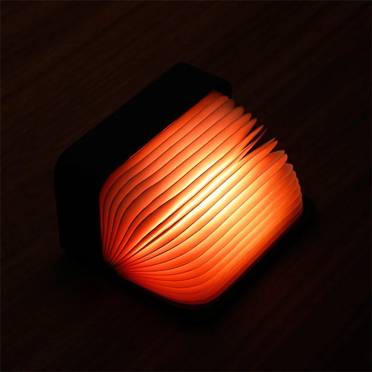 Y1 Creative Book Light Clock Time Display USB Ricaricabile Smart Clock - Nero