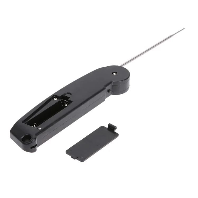 TS-BY52 Termometro digitale pieghevole per alimenti Sonda da barbecue Termometro da cucina Termometro elettronico per carne - Nero