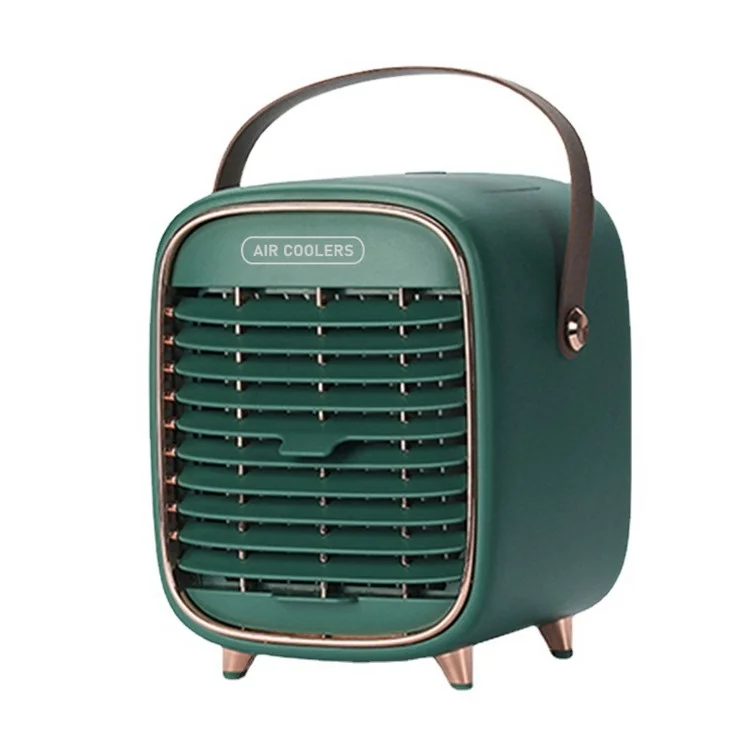 YX-Y3 240ml 2000mAh Portable Mini Desktop Air Cooler Mist Maker Fan Ventilator Combinations Fan Humidifier Sprayer Fan for Home/Office/Bedroom - Green