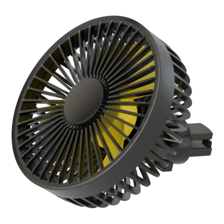 Ventilateur de voiture F22 pour bouche d'aération 3 vitesses réglables Chargement USB Climatiseur Ventilateur mini refroidisseur