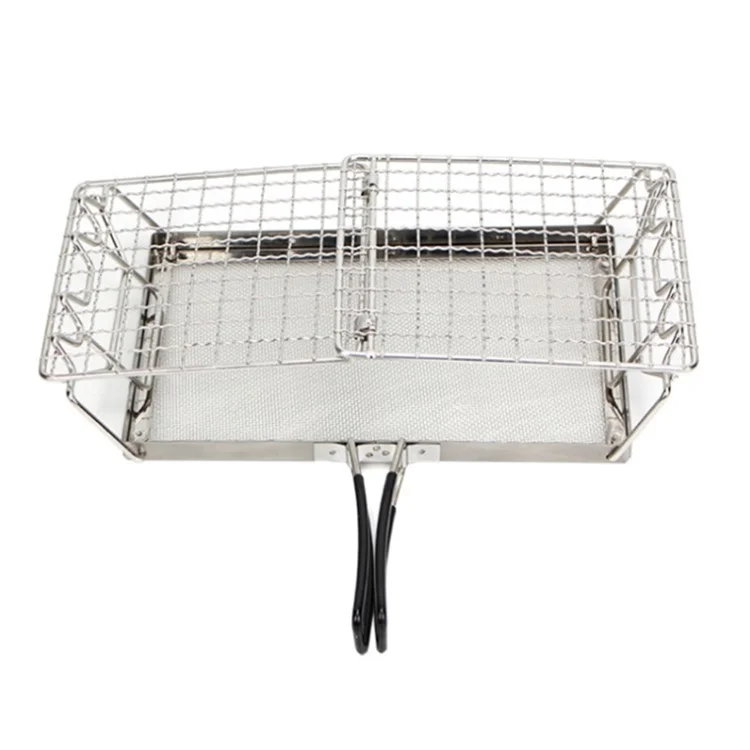 Outdoor Camping Stainless Steel Bread Rack Folding Portable BBQ Grill Rack (No FDA, BPA-Free)