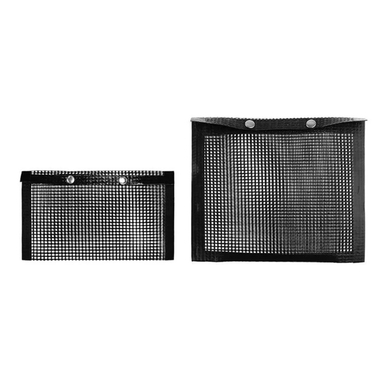 PTFE Non-Stick BBQ Mesh Grill Bag Outdoor Picnic Barbecue Cooking Tool - Size: 22x27cm