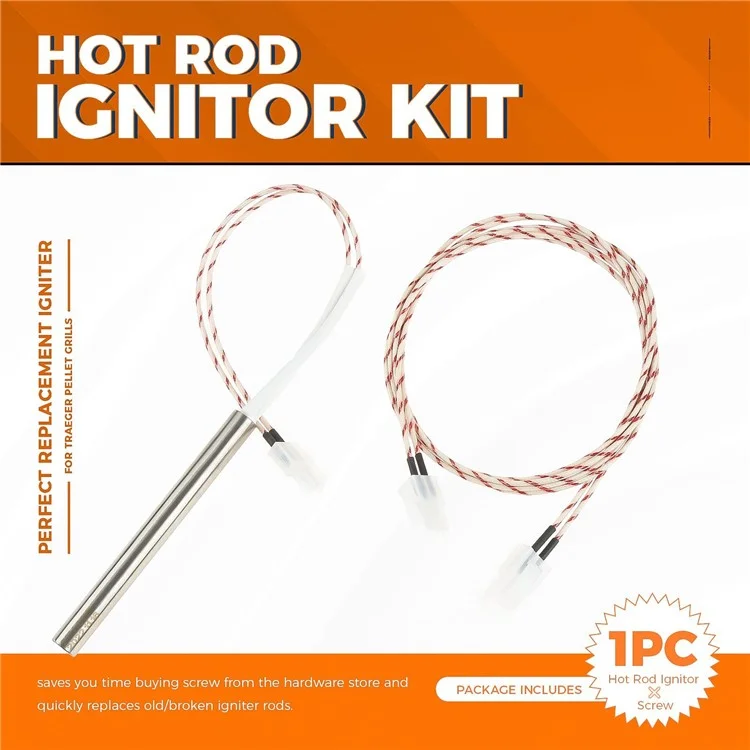 For Traeger Pellet Grill DC Hot Rod Replacement Grill Igniter