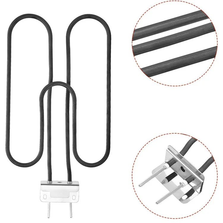 66631 Para Weber Q1400 / Q140 Elemento de calentamiento eléctrico de la barbacoa Tubo de calentamiento de la barbacoa, enchufe de la UE