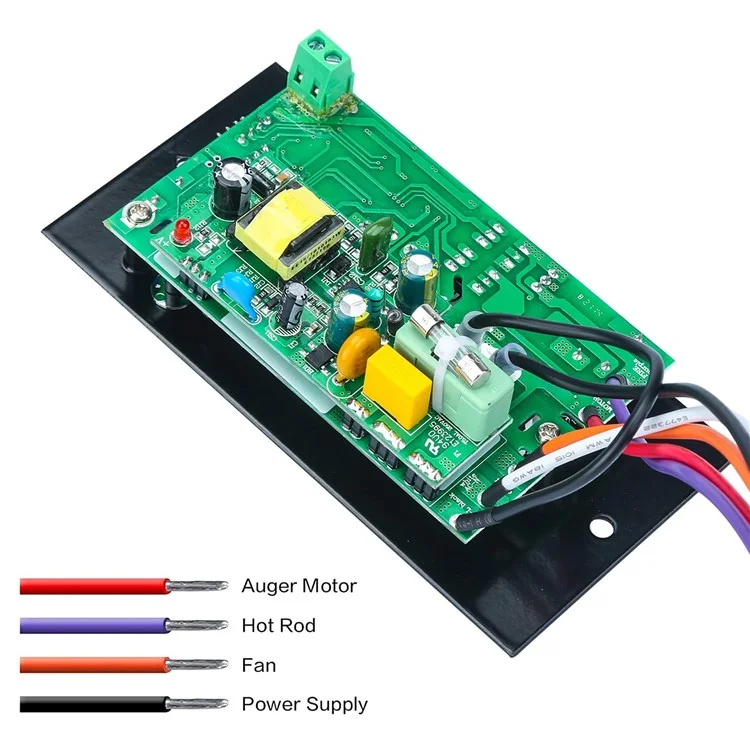 120 v / Contrôleur de Panneau de Commande de Thermostat Numérique à 60Hz Pour Les Accessoires de Grill Fumeurs à Granulés Traeger Wood