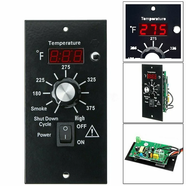 120 v / Contrôleur de Panneau de Commande de Thermostat Numérique à 60Hz Pour Les Accessoires de Grill Fumeurs à Granulés Traeger Wood