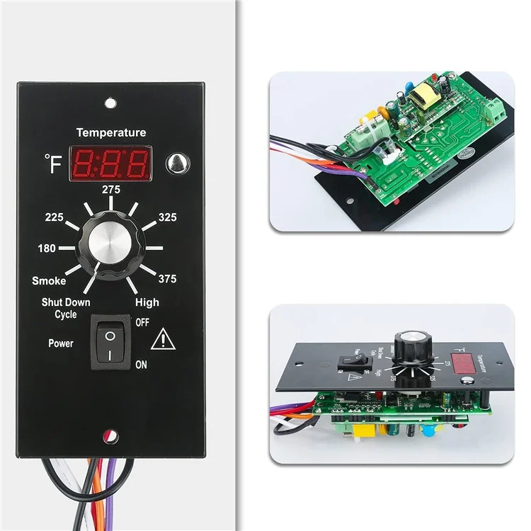 120 v / Contrôleur de Panneau de Commande de Thermostat Numérique à 60Hz Pour Les Accessoires de Grill Fumeurs à Granulés Traeger Wood