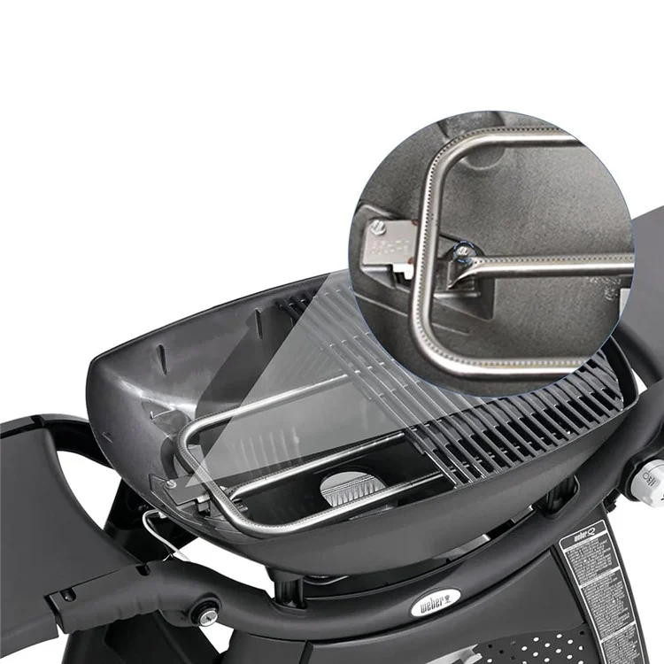65032 Per Weber Q3200 / 3000 / 320 / 300 Tubo Bruciatore in Acciaio Inossidabile Pezzo di Ricambio per Bruciatore
