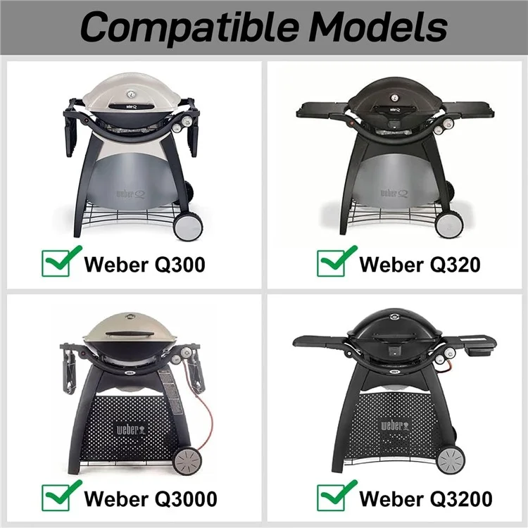 65032 Per Weber Q3200 / 3000 / 320 / 300 Tubo Bruciatore in Acciaio Inossidabile Pezzo di Ricambio per Bruciatore