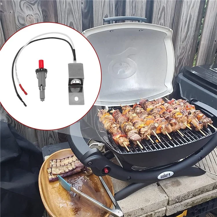 80462 Gas Grill Igniter Electrode Kit for Weber Q2000 / Q1000 / Q200 / Q100 Replacement Part