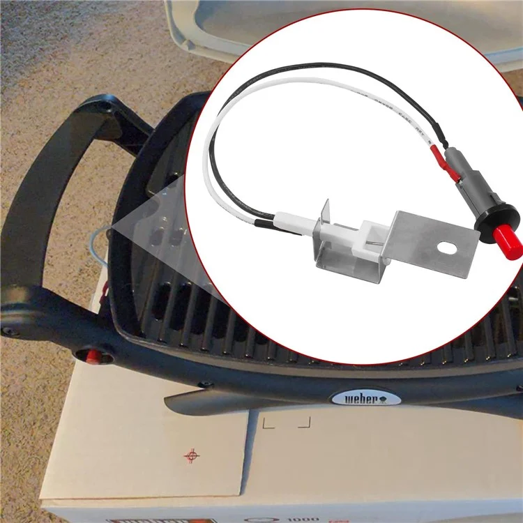 80462 Gas Grill Igniter Electrode Kit for Weber Q2000 / Q1000 / Q200 / Q100 Replacement Part