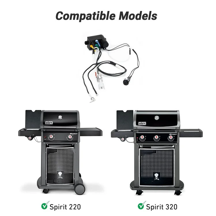 7643 Для Weber Spirit E-320 / E-220 Комплект розжига Газовый гриль Система зажигания с фронтальным управлением