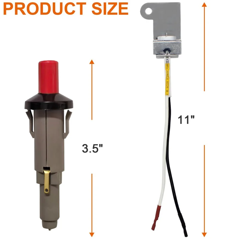 Kit de Ignição de Substituição para Churrasqueira a Gás Weber Q3000 / Q300 Compatível com 424001 426001