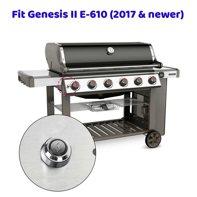 66356 For Weber Genesis II 610 Gas Grills (2017+) Grill Igniter Button Replacement Igniter Kit
