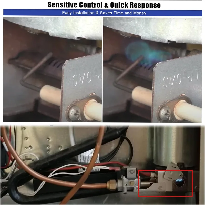 Elettrodo del sensore di fiamma per frigorifero RV Norcold 600 / 6000 / 6100 / 900 Serie - Ricambio, 61692222