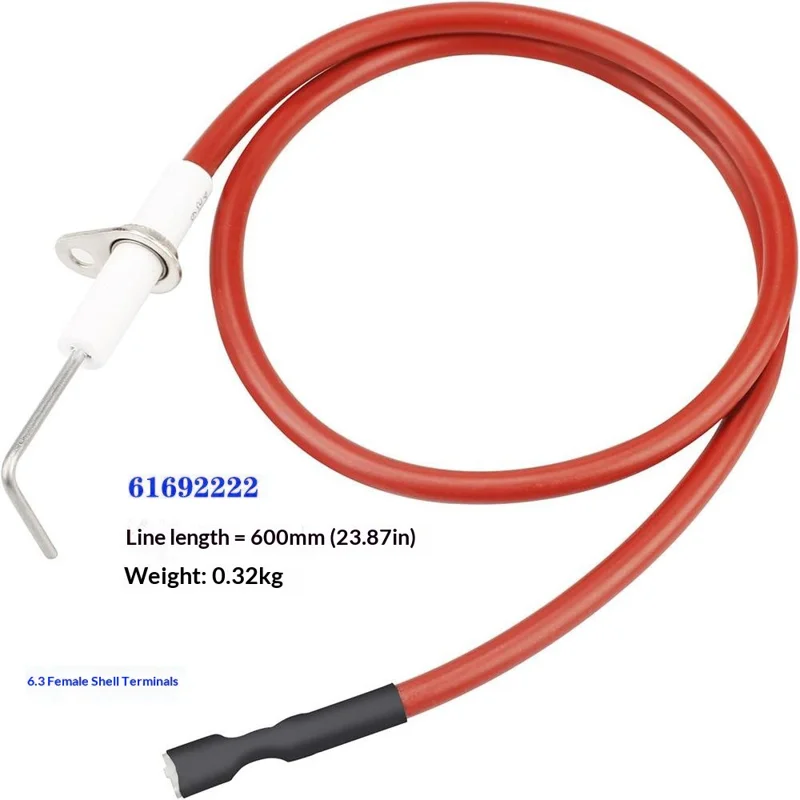 Elettrodo del sensore di fiamma per frigorifero RV Norcold 600 / 6000 / 6100 / 900 Serie - Ricambio, 61692222