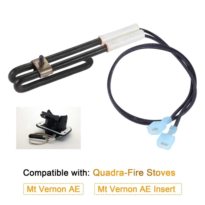 For Quadra-Fire Mt Vernon AE / AE Insert 120V 300W Pellet Stove Loop Igniter Replacement, SRV7000-647