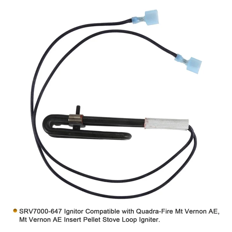 For Quadra-Fire Mt Vernon AE / AE Insert 120V 300W Pellet Stove Loop Igniter Replacement, SRV7000-647