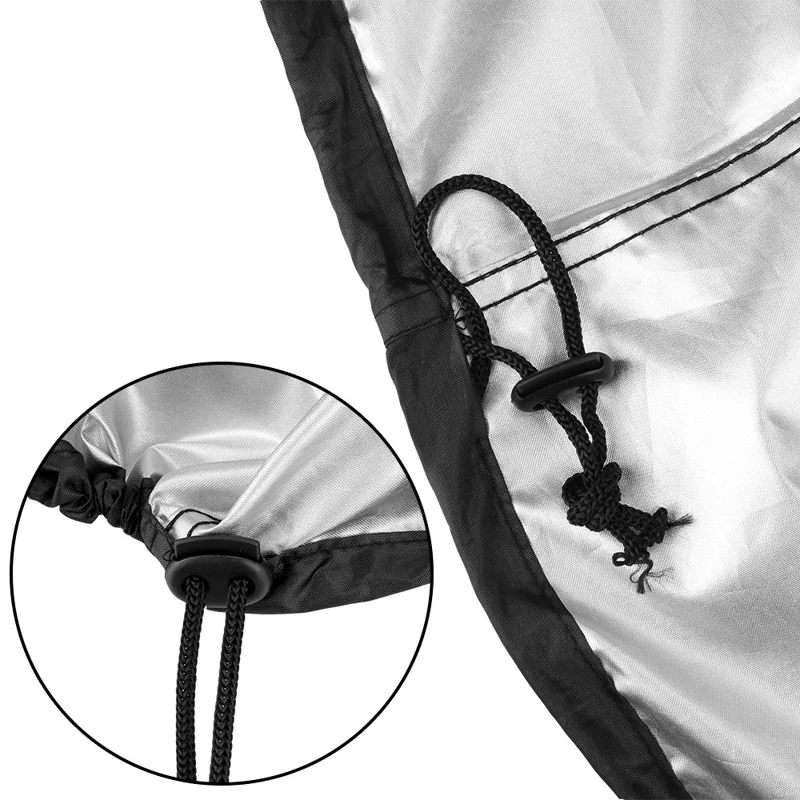 58x77cm Funda protectora redonda para barbacoa de 210D de Oxford, impermeable y a prueba de polvo 