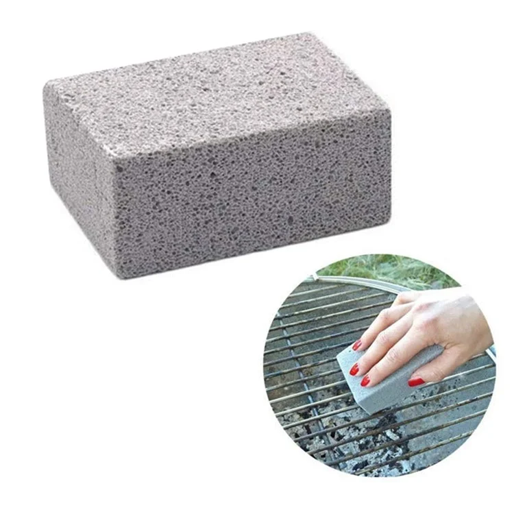 Bloco de limpeza de pedra-pomes para churrasqueira de 10x7x4 cm, para atividades ao ar livre