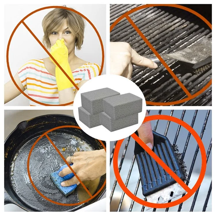 Barbacoa de 10x7x4cm Barbacovia Froting Stone BBQ Blader Cleaner Block Pumice Stone Para Actividades al Aire Libre