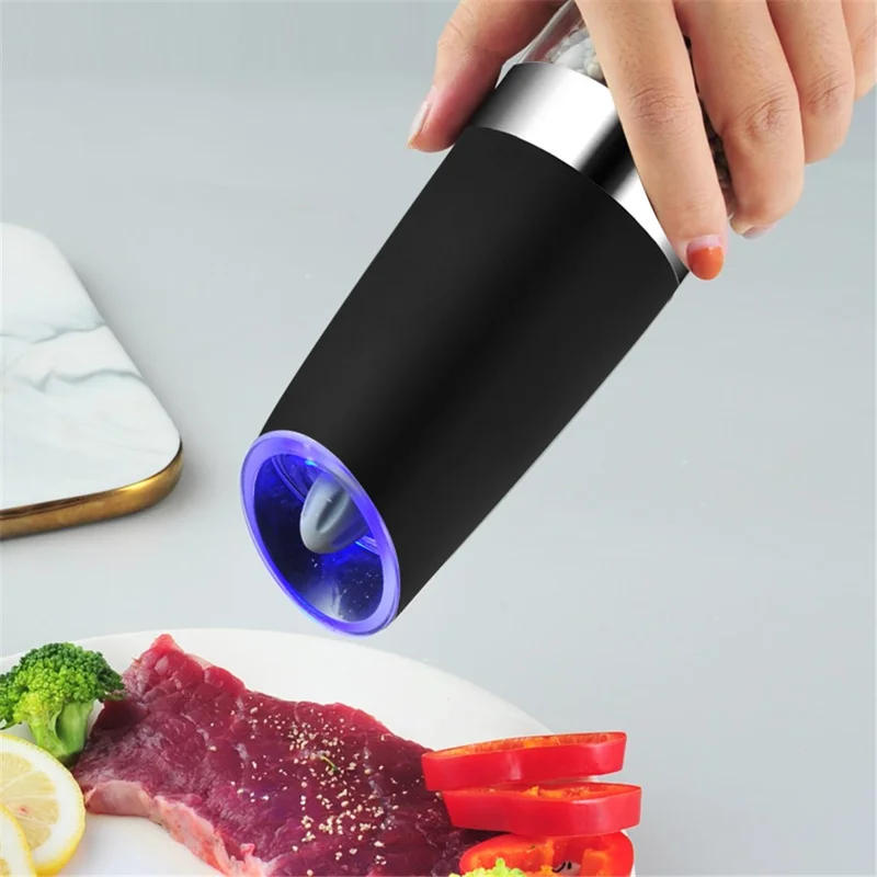 Elektrisk peppermördare med gravitationskänslig funktion, kökssalt, kryddmala verktyg (BPA-fri, utan FDA-certifikat)