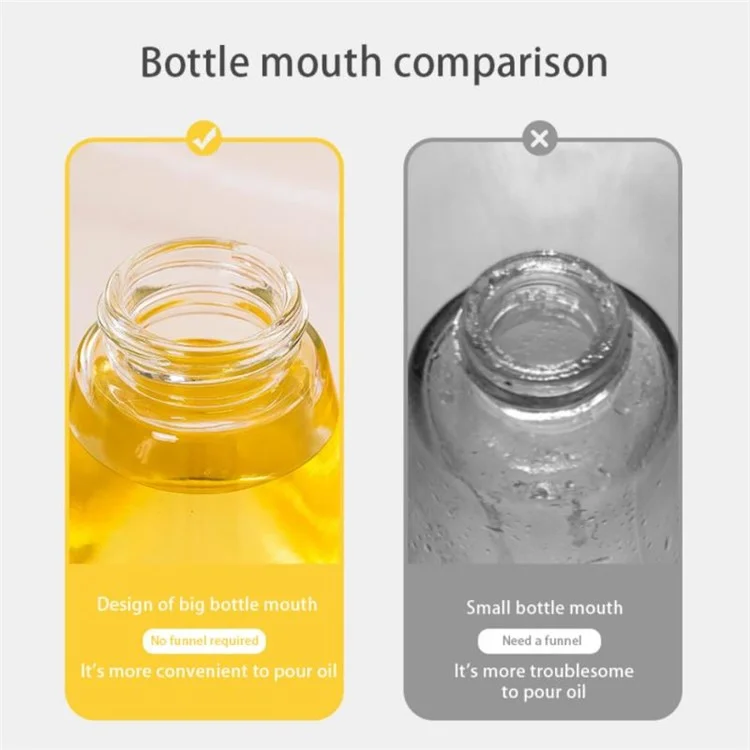 OBA Oil Squeeze Bottle Portable Oil Spray Bottle Oil Dispenser Cooking Kitchen Accessories (150ml) (without FDA Certificate) - White