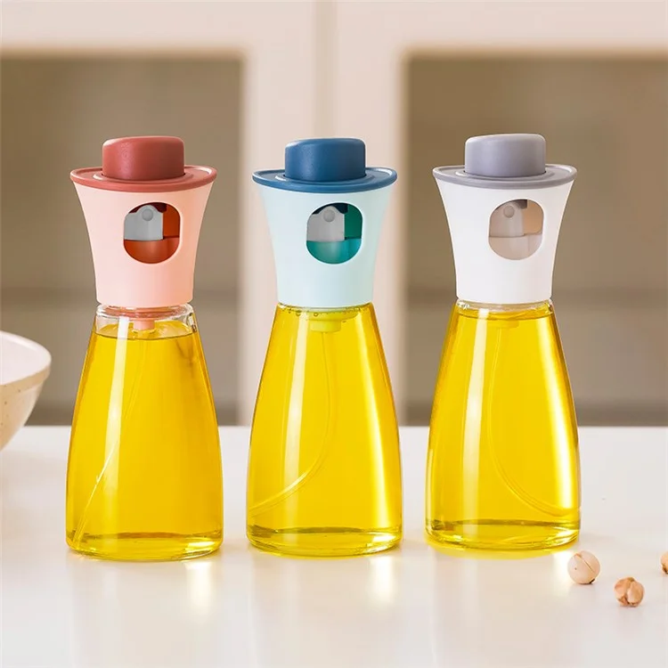 OBA Oil Squeeze Bottle Portable Oil Spray Bottle Oil Dispenser Cooking Kitchen Accessories (150ml) (without FDA Certificate) - White