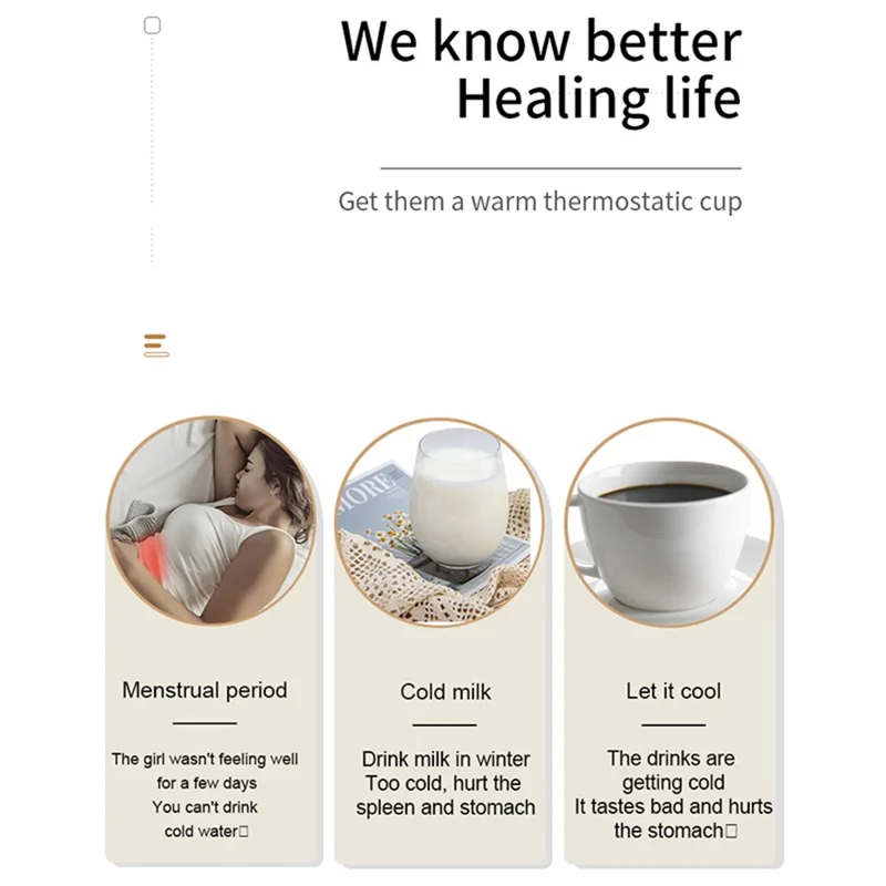 IDZ011 Smart Stirring Cup Automatic Self Stirring Coffee Cup Phone Wireless Charger (No FDA Certificate, BPA-free) - Black