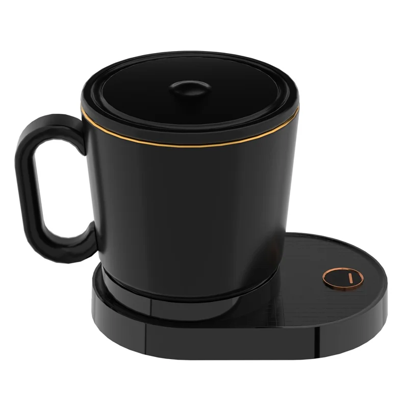 IDZ011 Smart Stirring Cup Automatic Self Stirring Coffee Cup Phone Wireless Charger (No FDA Certificate, BPA-free) - Black