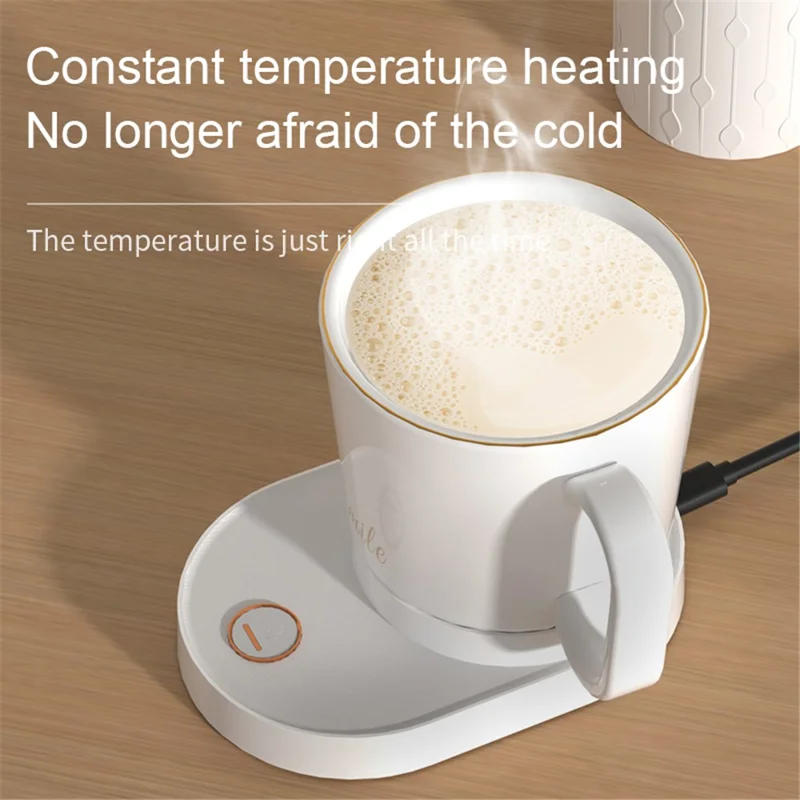 IDZ011 Smart Stirring Cup Automatic Self Stirring Coffee Cup Phone Wireless Charger (No FDA Certificate, BPA-free) - Black