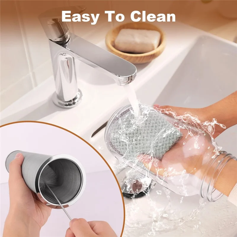 64oz Cold Brew Coffee Maker Soda-Lime Glass Wide Mouth Mason Jar with Filter (BPA Free, No FDA)