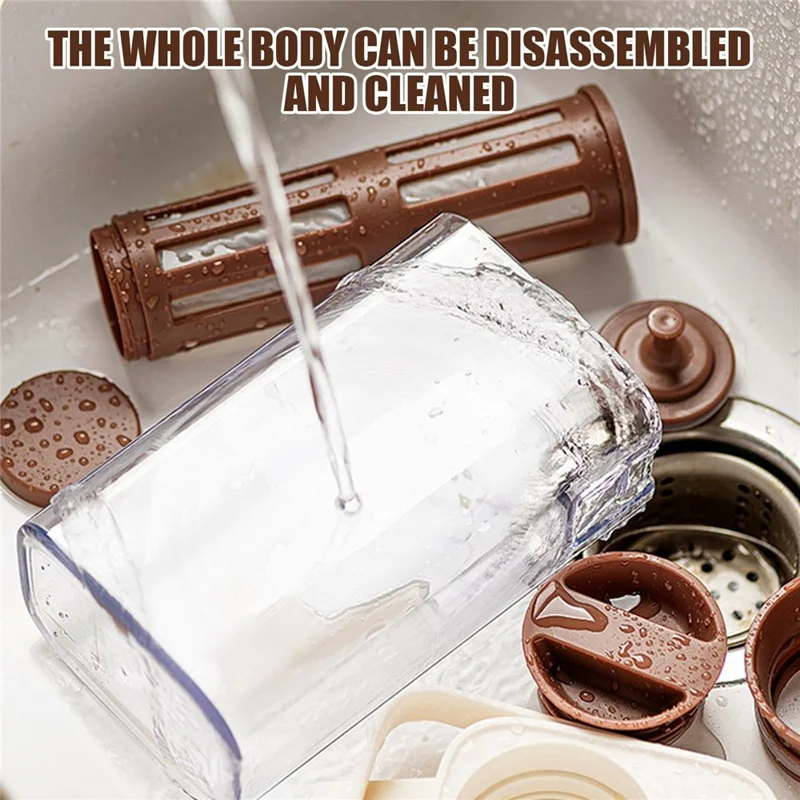 1000ml Large Capacity Cold Brew Coffee Pot with Detachable Tea Infuser Plastic Cold Water Kettle (No FDA, BPA Free)