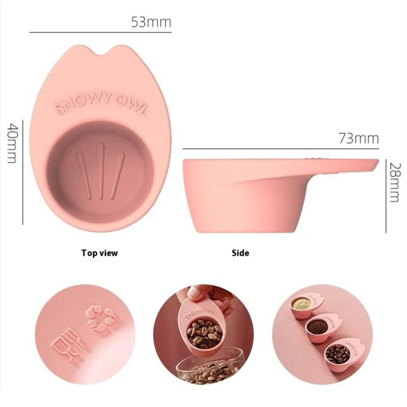 Conjunto de Café Pour Over SNOWY OWL 7 Peças com Moedor Manual, Dripper, Chaleira e Kit de Preparação Manual (Livre de BPA, Sem FDA) - Rosa