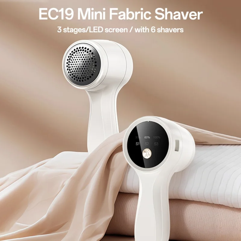 YESIDO EC19 Single Head Clothes Fabric Shaver 3 Gear Settings Electric Lint Remover