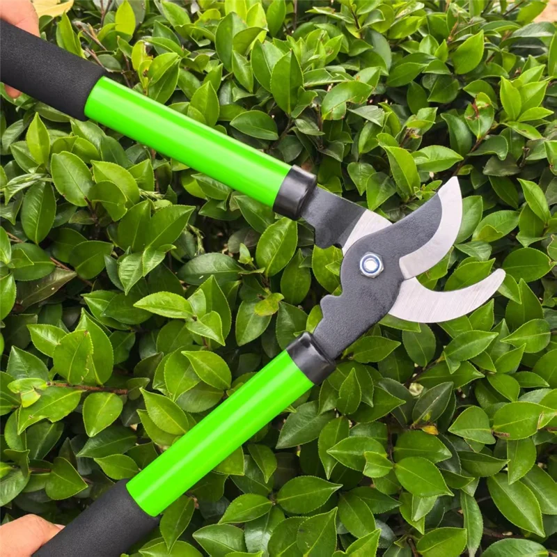 Tijeras de Poda de Acero al Carbono de Alta Resistencia para Ramas Gruesas - Herramienta de Corte Potente para Jardín - Verde
