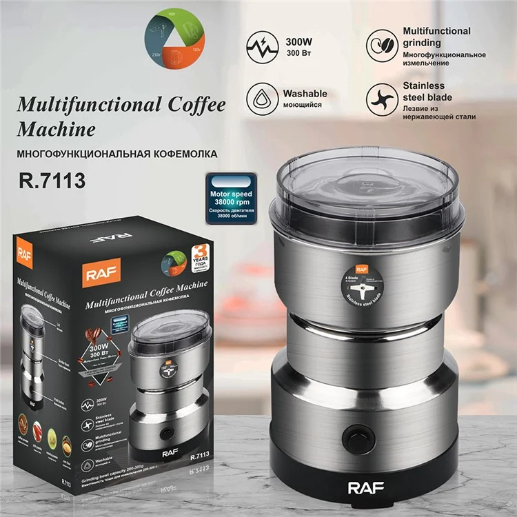 RAF R.7113 EU Plug 220V Кофемолка Electric Coffee Machine Spice Grinder (без содержания BPA, без FDA)