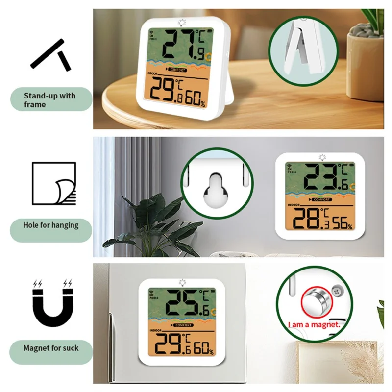 TS-PL07 Trådløs pooltermometer IP68 vandtæt med indendørs modtager, flydende digitalt vandtemperaturmåler til swimmingpool og spa