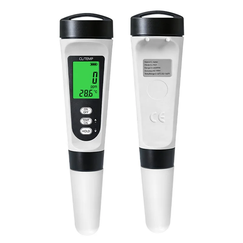 CL-M21 Swimming Pool Chlorine Tester Digital Water Quality TDS Meter 0-4.00ppm Test Pen