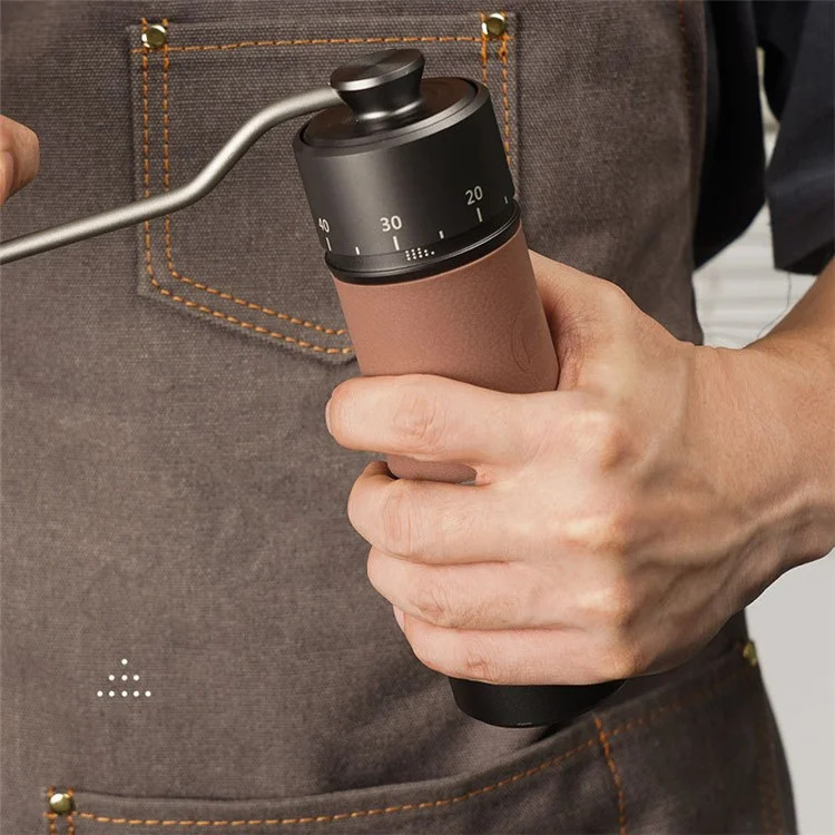 ICAFILAS Edelstahl 7 Core Burrs Manual Kaffeemühle (BPA Kostenlos, Kein FDA -zertifikat)