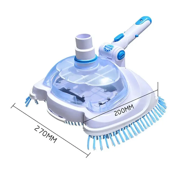 Adjustable Angle Swimming Pool Suction Vacuum Cleaner Head Nylon Brush Pond Cleaning Tool