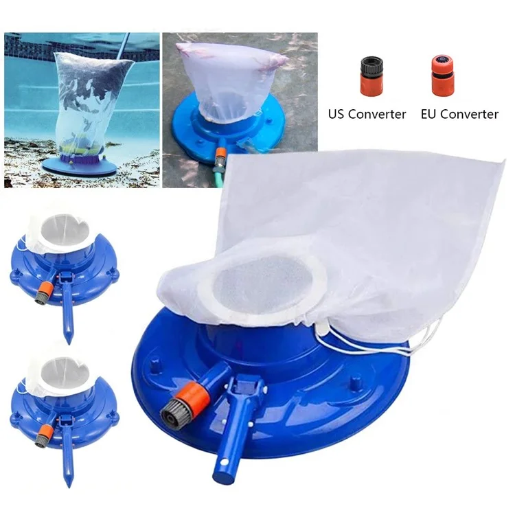 15 Inch Swimming Pool Vacuum Cleaner Pool Skimmer Net Filter Cleaning Kit - EU Converter