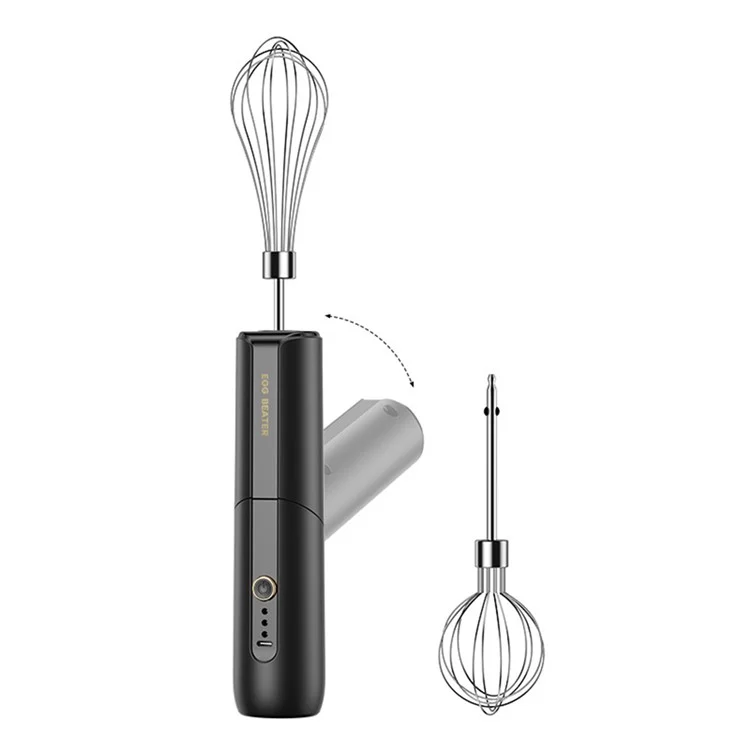 HZ-001 Rotatable Electric Hand Mixer Whisk Cream Egg Beater Blender for Cake Baking Handheld Mixer - Black