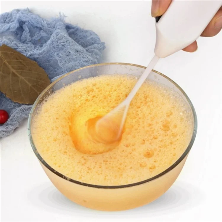 F019C Plastic Milk Frother Handheld Electric Whisk Coffee Frother Mixer (BPA-Free, No FDA Certified)