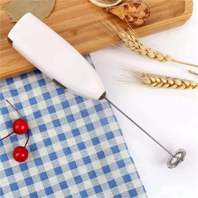 F016 Potente Frullatore di Latte Manuale Maker di Schiuma in Acciaio Inossidabile Mixer per Bevande (Senza BPA, No FDA) - Rosa