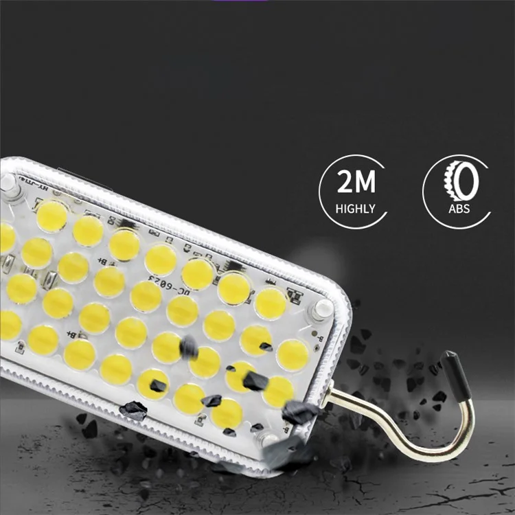 32 LEDs Magnetic Working Light Portable Flashlight USB Rechargeable Torch Hanging Hook Tent Lantern Auto Repairing Lamp