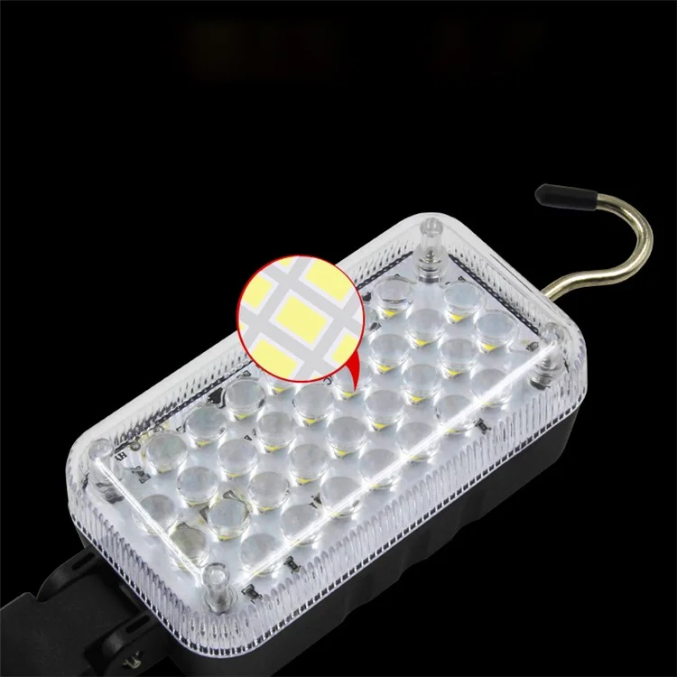 32 LEDs Magnetic Working Light Portable Flashlight USB Rechargeable Torch Hanging Hook Tent Lantern Auto Repairing Lamp