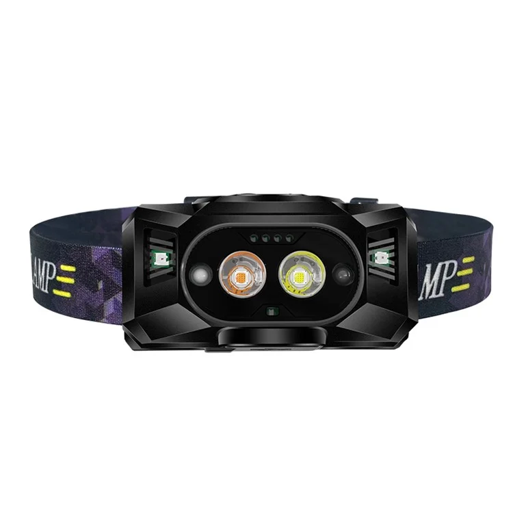 609 Wave Feed LED Head Light Xpg High Light 3 Modes Night Fish Pleash Lampes Phares Power Power Bank