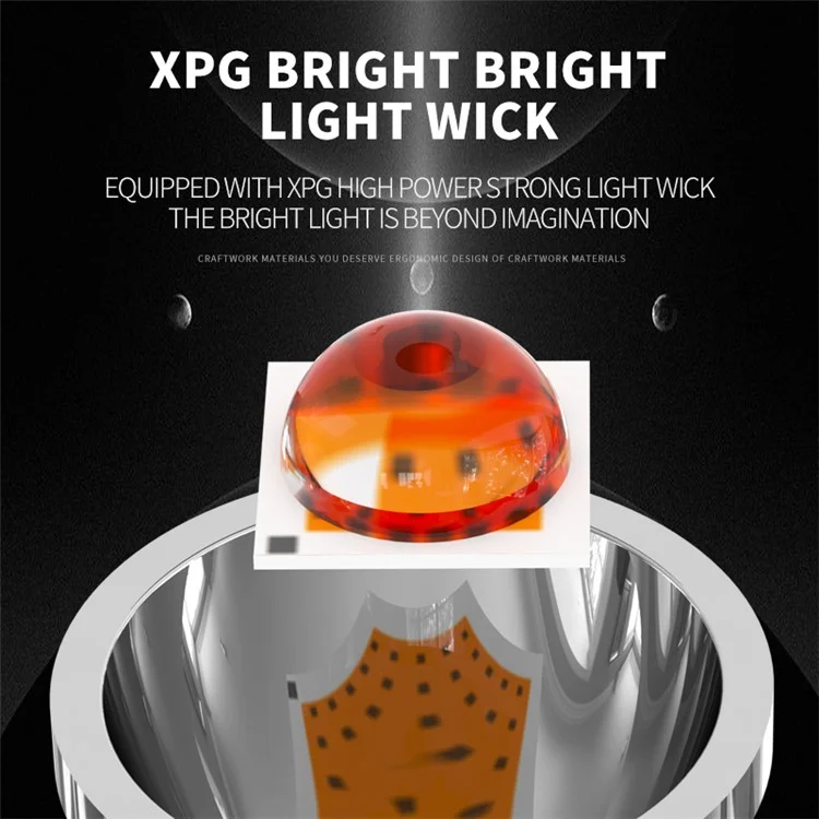Luz LED de cabeza Wave Feeling 609 XPG High Light 3 modos Luz de pesca nocturna Faro Banco de energía