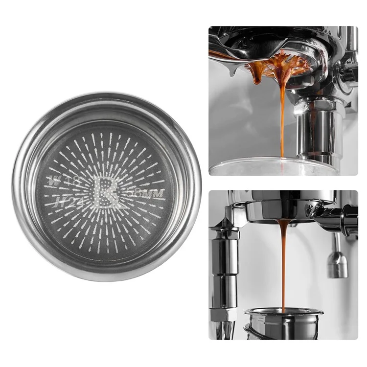 Canastas de filtro de café espresso BANLEE Precisión 58mm Bol de extracción de polvo de máquina de café Mango 24g (SIN certificación FDA)